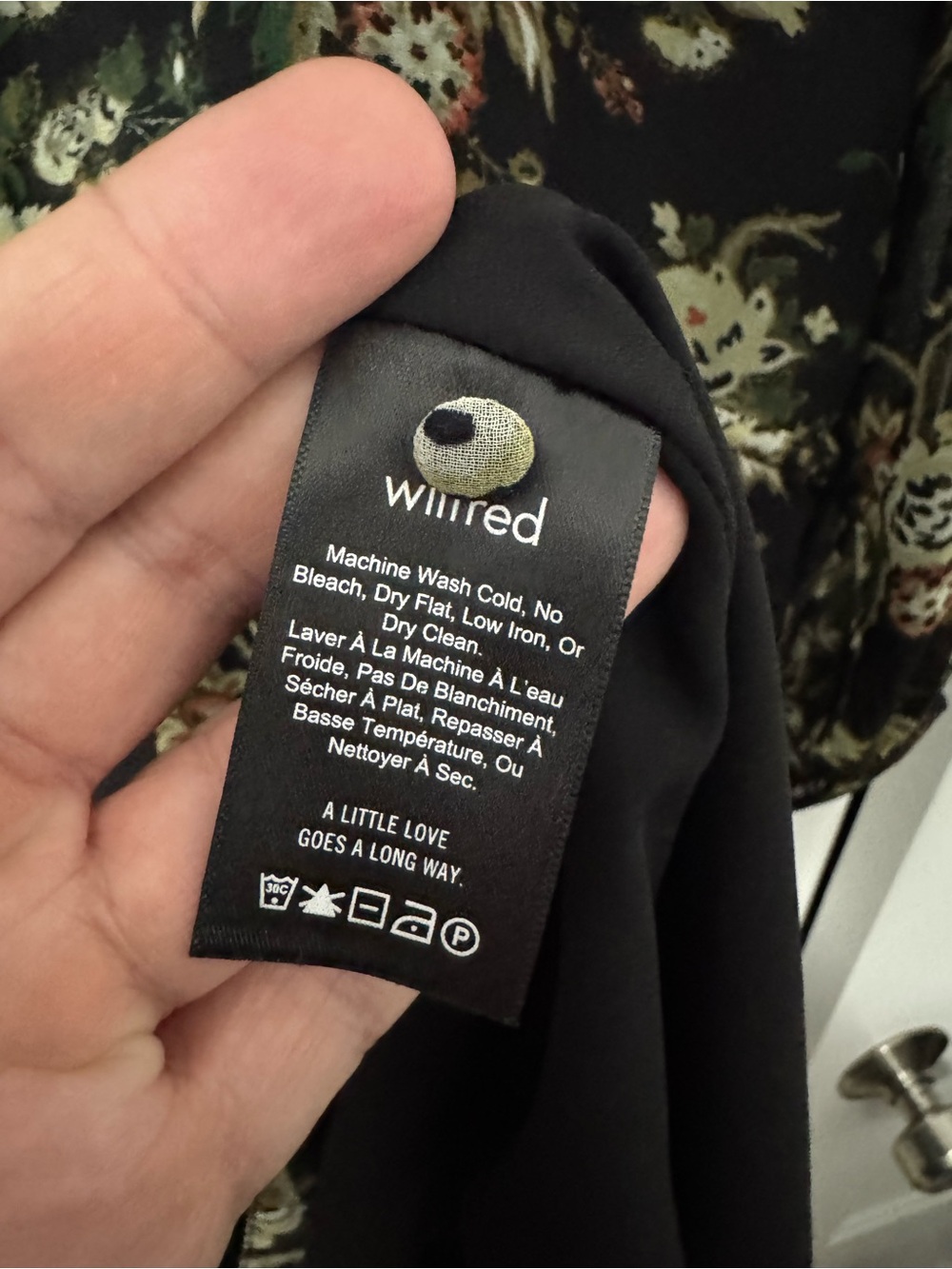 WILFRED Women's Lemare Floral Open Back Prairie Mini Dress - Green/ Black, XS - Picture 8 of 10